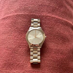 Michael Kors Slim Runway Gold-tone watch